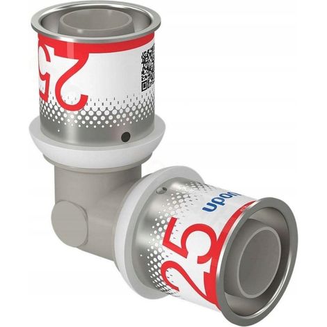 Codo fontanería uponor S Press PLUS neutro 25 mm