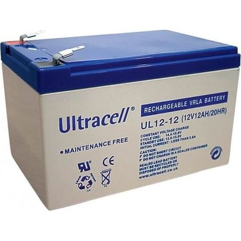 BATTERIE PLOMB ÉTANCHE ULTRACELL NP12-12 / UL12-12 - 12V 12Ah - POCKET QUAD ÉLECTRIQUE 500W / 800W