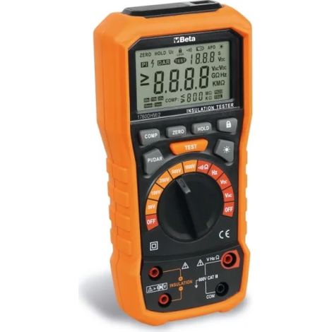 Beta Megaohmetro digitale per misura isolamento 1760OHM/2 cod. 017600027 (1/2)