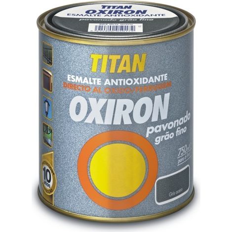 -CAHERSA- PINTURA OXIRON PAVONADO NEGRO 4L TITAN (1/4)