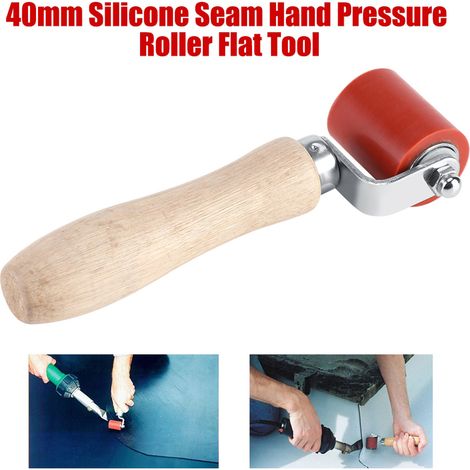 Rouleau de pression manuelle en silicone haute température de 40 mm pour joints de toiture PVC, outil de soudage (1/5)