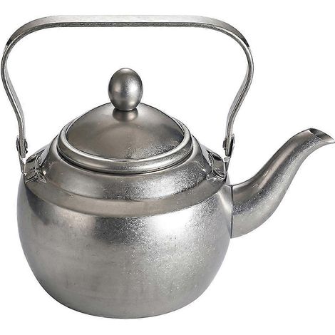 Théière en acier inoxydable avec infuseur intégré, bouilloire à cuve épaisse pour plaque de cuisson, portable (1/5)