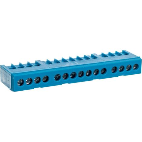 Morsettiera neutra N15H di colore blu, 15x16 mm², IP20, MAD1015N15