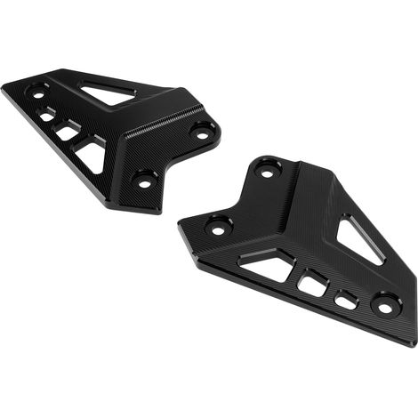 Protection de repose-pieds arrière pour moto, plaque de protection de talon, alliage d'aluminium, remplacement pour Z900 2017-2021, noir (1/5)