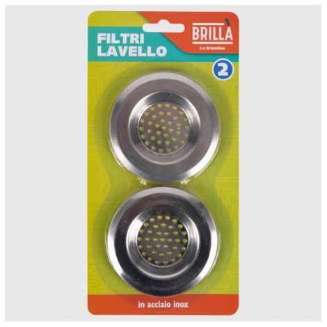 Filtri acciaio lavello bordo pieno D7.5cm 2pz La briantina