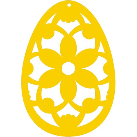 11. Uovo di Pasqua traforato con pendente a spirale