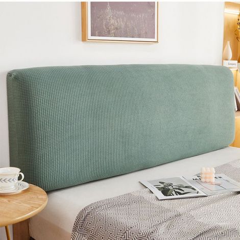 Housses de Tête de lit, 170-190cm Housse de Protection pour tête de lit Extensible Anti-poussière pour Chambre à Coucher,Vert (1/5)