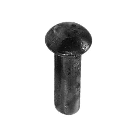 Deco Fer Forge – Lot de 100 rivets à tête ronde 30mm – Acier brut à vernir – Ø6mm tige – Fixation par rivetage traditionnel