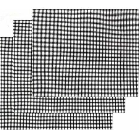 Grille Barbecue Tapis de Cuisson Antiadhésif 3 Pièces - Feuille de Cuisson Réutilisable Résistante à la Chaleur de Gril, pour Le Barbecue D'intérieur et Extérieur (1/5)