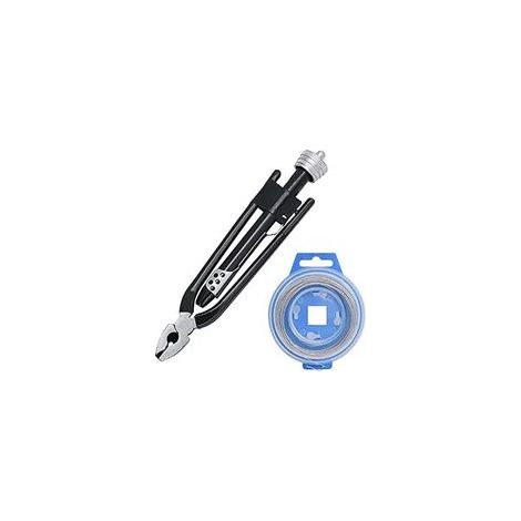 Pinces de torsion de Sécurité D'Avion de 6 Pouces Ensemble Outil de Torsion/Rouleau de 7.5 M 0.8Mm de Verrouillage de Sécurité D'Acier Inoxydable (1/5)
