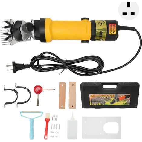 Tondeuse à tapis avec guide de coupe, 2400 tr/min, faible vibration, cisaille électrique pour moquette, tondeuse à moutons, prise UK 220V (1/5)