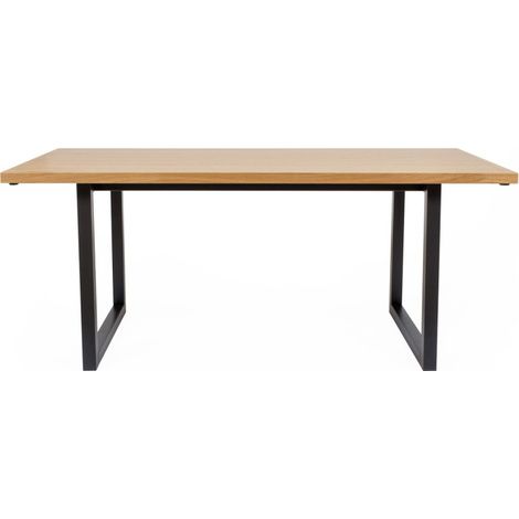 Table de Repas Design "Camden" 180cm Chêne & Noir (1/3)
