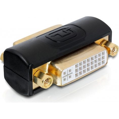 Connecteur DVI-D / DVI-I Dual Link - compact - plaqué or / noir