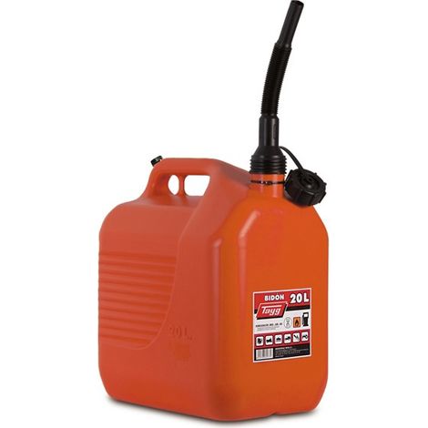 Bidon d'essence de 5 litres avec canule homologuée classe 3/6, 1/8/9601354