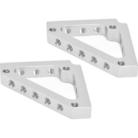 2 supports triangulaires en aluminium, connecteurs d'angle pour assemblage de pièces de 43 mm x 43 mm (1/5)