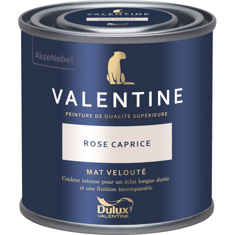 [PROMO] Dulux Valentine Peinture intérieure de haute qualité - Valentine - Couleur intense & pouvoir couvrant élevé - Mat Velouté Rose Caprice 0,125 L