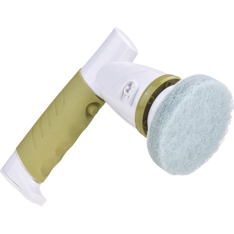 Brosse de nettoyage électrique rotative sans fil pour la cuisine et la salle de bain, avec 6 accessoires. Brosse puissante pour baignoire, évier, carrelage, plaque de cuisson, vaisselle. Étanche IPX6. (1/5)
