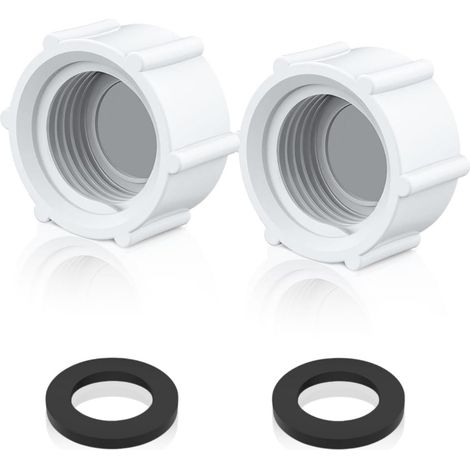 Coperchio per valvola di scarico della piscina, accessorio per copertura piscina 11456, coperchio per valvola di scarico con O-ring, valvola di scarico per piscina, coperchio valvola (2 pezzi) (1/5)