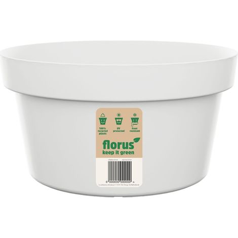 Florus Paris Coupe 35 - Blanc - Ø 34 x H 0 cm - intérieurextérieur - 100% recyclé