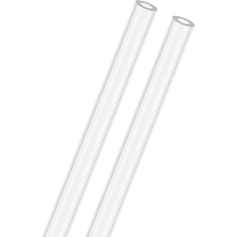 2-Pcs Tuyau Rigide En Acrylique Transparent, 1.5mm[0.06"] DI x 3mm[0.12"] DE Tube Rond En Plastique Pour Système De froid Par Eau/Lampes/Fontaines [305mm/12IN] (1/5)