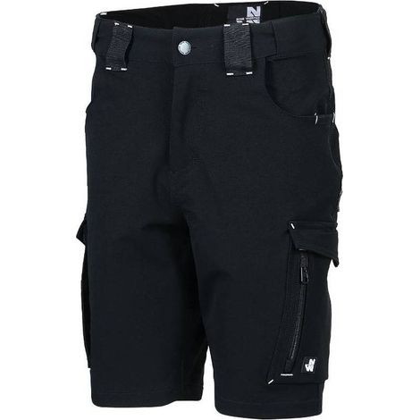 Bermuda de Travail Femme Bendigo - Taille 34 - Noir - Résistant et Confortable - D-Work