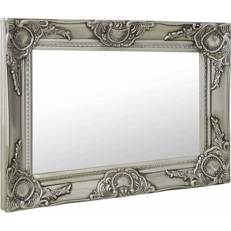 Maison Exclusive - Wandspiegel im Barock-Stil 60x40 cm Silbern (1/5)