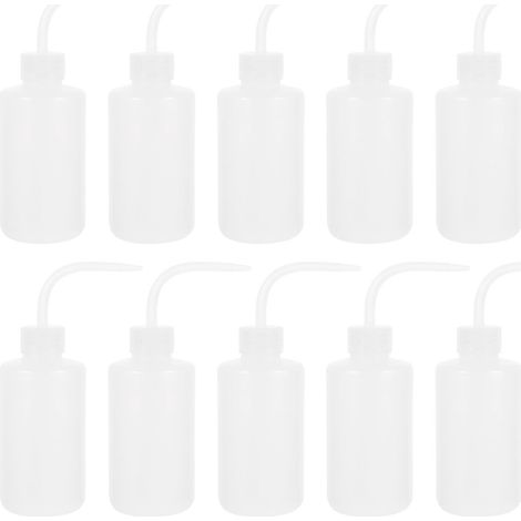 Lot de 10 flacons souples pour laver, arroser et nettoyer-21X6X6CM-Transparent color