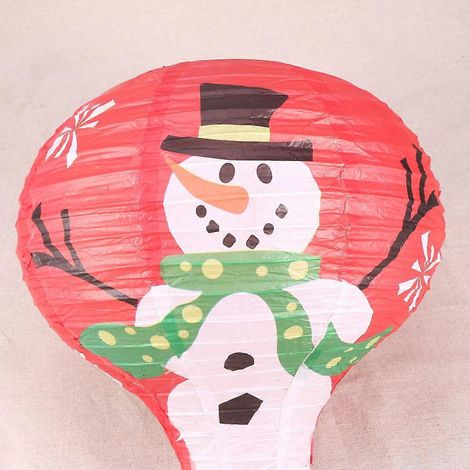 Lanternes de Noël décoratives en papier pour la maison, Père Noël, montgolfière (1/4)