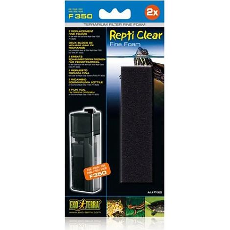 Manutenzione acqua exo-terra repti clear f350 schiuma durevole facile installazione (1/3)
