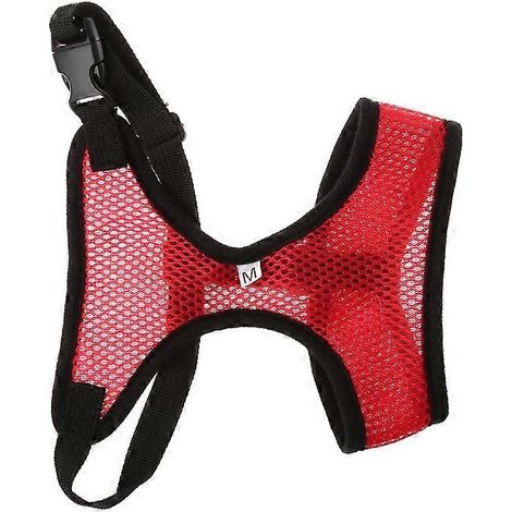 Harnais réglable pour chien et chat, siège auto sécurité véhicule, taille S-M-Rouge, ceinture chiot promenade, accessoire auto pour animal de compagnie.
