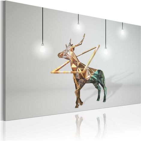 Tableau Imprimé "Cerf D'or" 40 x 60 cm (1/2)