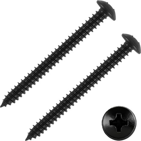 20 Pcs Vis à Bois Vis Autoforeuse Metal en Acier au Carbone 5 x 50mm, Universelles Vis Autoperforante, Vis à Bois Tête Fraisée pour Terrasse, Toiture, Vis Autoforeuse Metal pour Chevilles, Pierre (1/5)