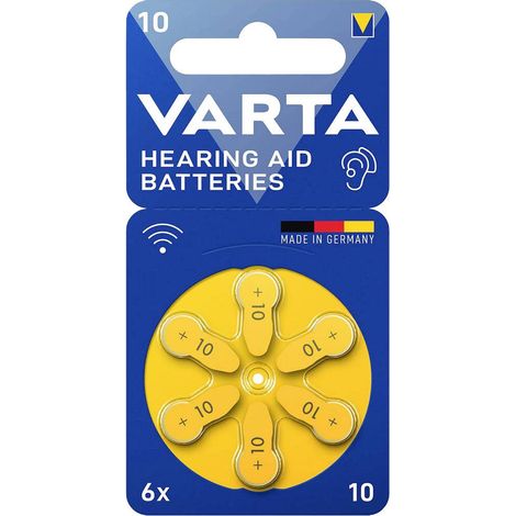 Varta Pile bouton ZA 10 1.4 V 6 pc(s) zinc-air Hearing Aid Batteries 10 Bli 6