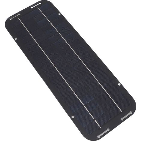 Kit de panneau solaire 6W 12V Type C multi-interface sécurisé avec contrôleur solaire 100A monocristallin pour la recharge d'urgence en extérieur (1/5)
