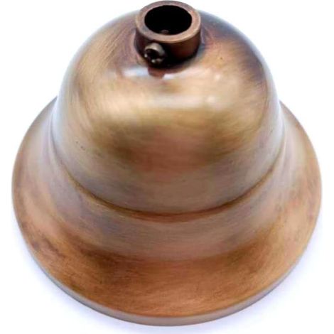 Rosace antique bronze couvre fils pour lustre classique diamètre 90 mm (1/4)