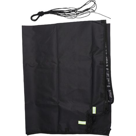 Bâche de remorque à benne basculante avec corde coupe-vent, couverture utilitaire robuste en tissu Oxford, Protection contre les intempéries pour remorques de 7x4 pieds (1/5)