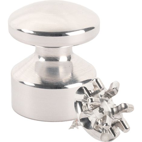 Kit de Fixation : Vis placo Longueur 20 mm Alu + Petite Patère convexe Alu - L'Attachante (1/4)