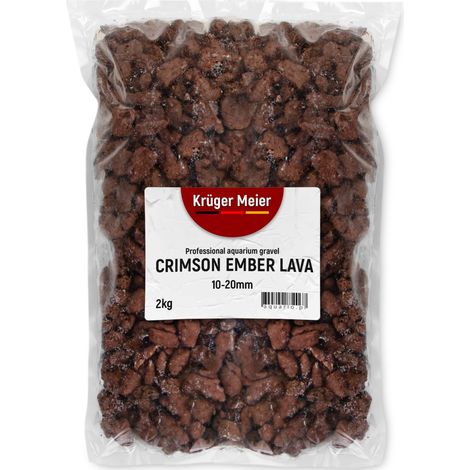 Kruger Meier Crimson Ember Lava 10-20 mm - Substrato con texture lavica 2 kg (1/5)