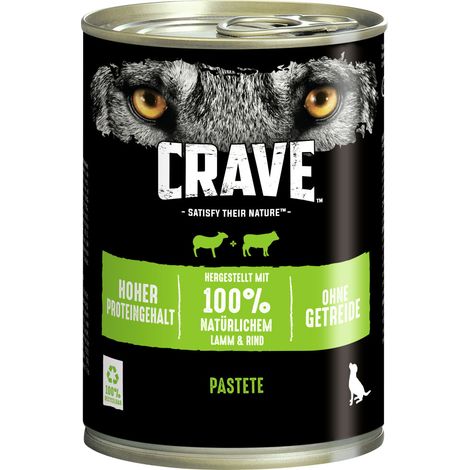 Crave Hundenassfutter Adult getreidefrei 400 g Lamm & Rind (1/3)
