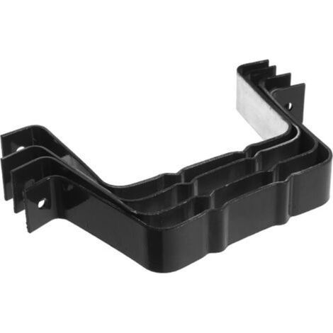 4 pièces Sangles pour Descente Gouttière Alliage Aluminium Résistantes Rouille Installation Facile Accessoires pour Gouttières et Fixation Sécurisée des Tuyaux de Descente-Crezuo (1/4)