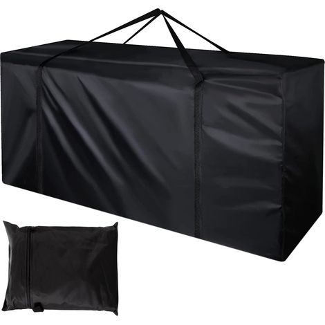 Sac de Rangement pour Coussins, Housse de Rangement Imperméable Tissu Oxford 210D, Étanche à la Poussière, Anti-UV, pour Drap Oreiller Meubles de Jardin d'Extérieur, Sapin Noel (1/5)