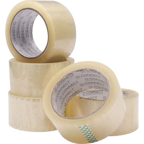 Q-CONNECT KF01791 - nastro adesivo economica speciale imballaggio alta aderenza 50 mm x 66 m colori assortiti, 6 pezzi (1/4)