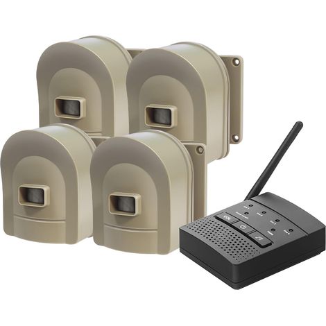 Système d'alarme sans fil extérieur étanche - Détecteur de mouvement rechargeable longue portée jusqu'à 800 mètres (1/5)