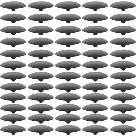 vis bombés en plastique noir lot de 500 capuchons de (1/5)