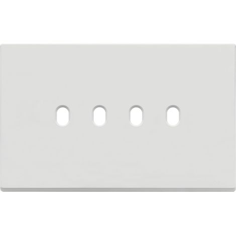 VIMAR - 22674.4.01 Placa Vintage 4x4, Blanco Mate