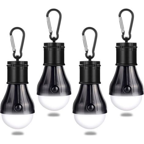 Camping Lantern, 4 x LED, Camping Lamp, Waterproof Emergency Night Lamp, Portable Flashlights for Camping, Hiking, Fishing (1/5)