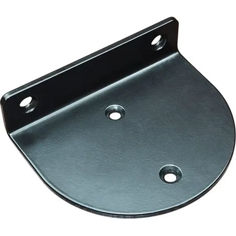 Supports d'étagère Muraux Flottants, Equerre Etagere Murale Métal, Support Etagere Murale Fixation Invisible, équerre d’étagères Semi-circulaire Charge Lourde pour étagère, Noirs