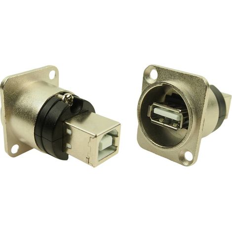 Adaptateur USB B vers USB A forme XLR Cliff CP30110 Adaptateur/prolongateur encastrable Contenu: 1 pc(s) A918451 (1/2)