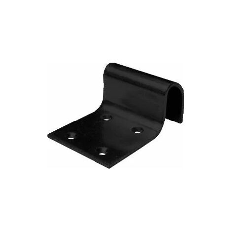 Torbel – Butoir portail noir à visser 90x120 mm – Acier 5 mm – Saillie 55 mm – Percé de 4 trous fraisés pour fixation solide