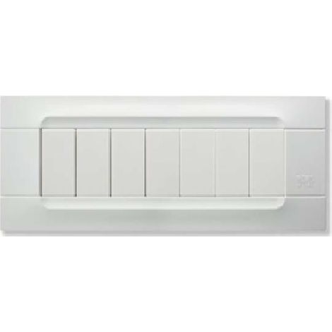 Simon urmet placca 7 posti colore bianco helsinki 10807.b.01